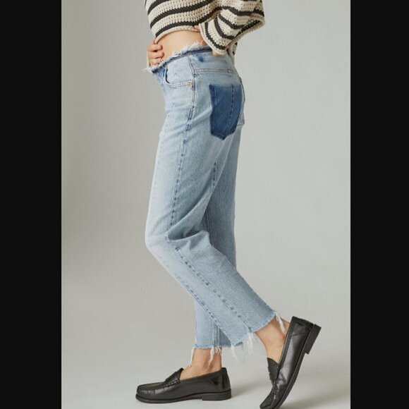 Lucky Brand High Rise 80s Curve Dream Catcher Tapered Leg Jeans 2 / 26" - Picture 2 of 9